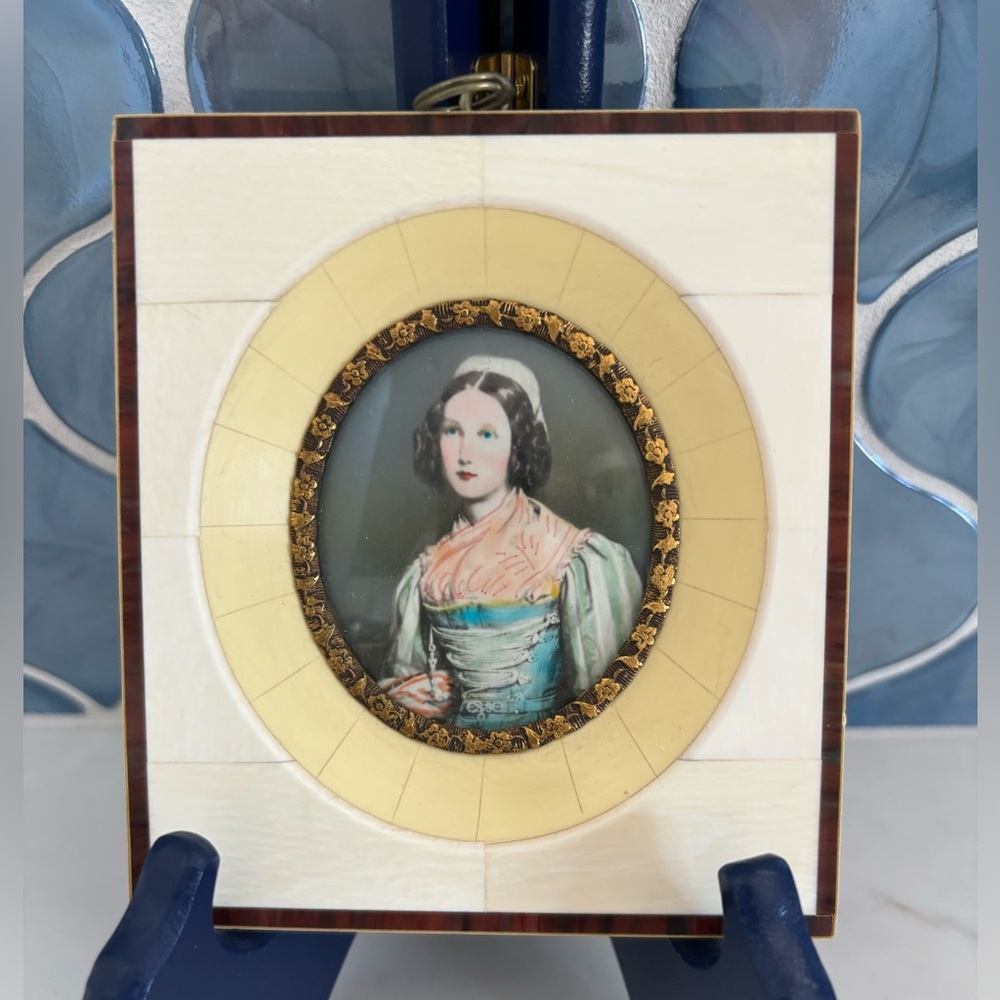 Antique, Miniature-Portrait-Painting